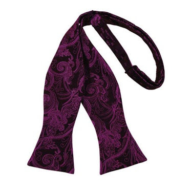 Sangria Tapestry Paisley Self Bow Tie