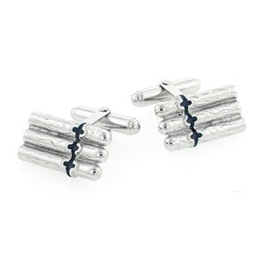 Sterling Silver Cigar Cufflinks