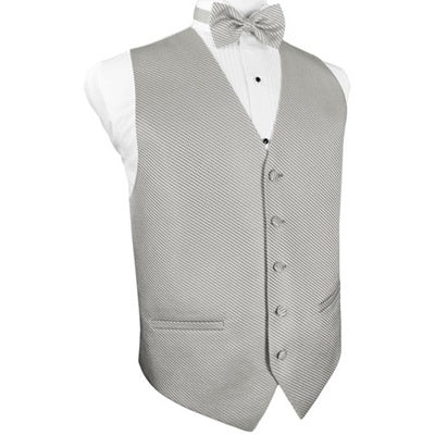 Silver Venetian Tuxedo Vest