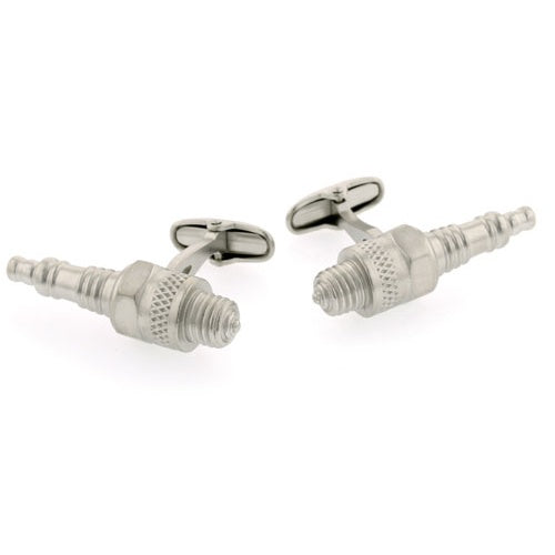 Silver Spark Plugs Cufflinks