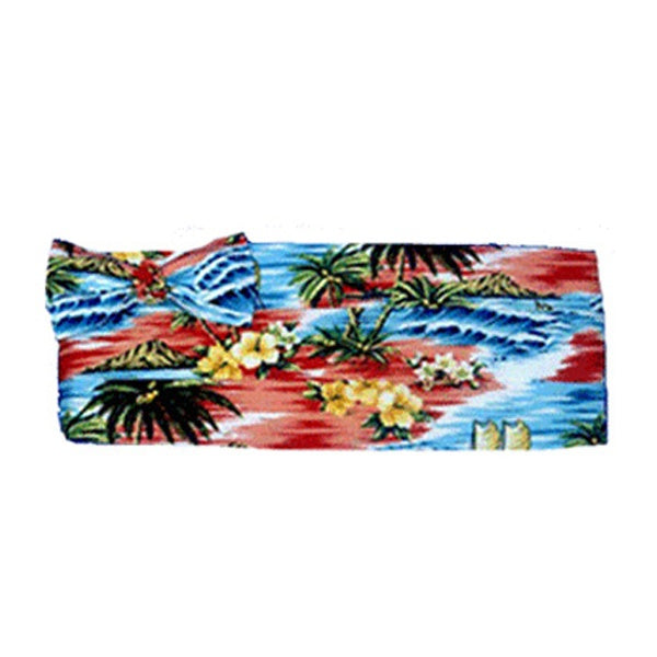 Tropical Sunset Coral Novelty Cummerbund and Bow Tie Set