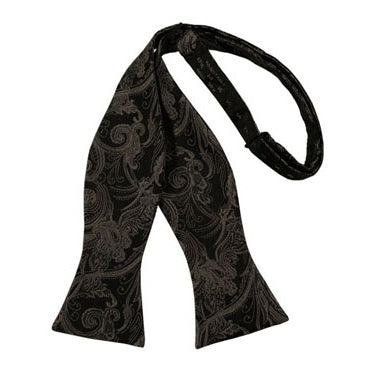 Truffle Tapestry Paisley Self Bow Tie