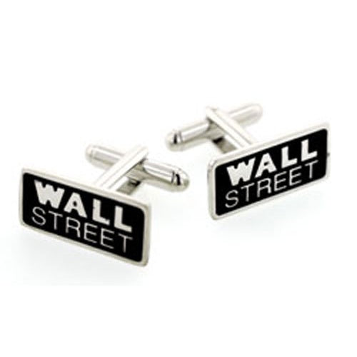 Wall Street Cufflinks Silver